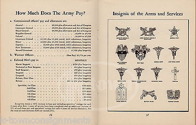 US ARMY & NAVY HISTORY & INSIGNIA VINTAGE WWII GRAPHIC PATRIOTIC GUIDE BOOK 1940 - K-townConsignments