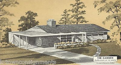 CAMDEN ARCHITECTURAL HOME DESIGN VITAGE GRAPHIC ADVERTISING SALES PRINT - K-townConsignments
