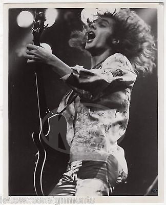 PETER FRAMPTON WILD HAIR GUITAR ON STAGE VINTAGE FRANK DRIGGS MUSIC PROMO PHOTO - K-townConsignments