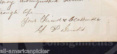 G. P. JENKS YALE COLLEGE GRADUATE LAWYER ANTIQUE AUTOGRAPH SIGNED YEARBOOK NOTE - K-townConsignments