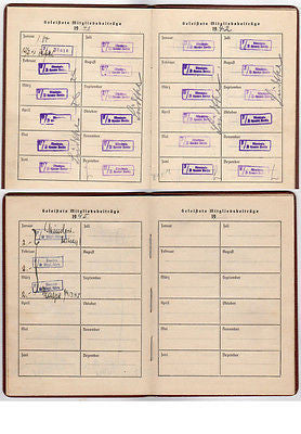 WWII BERLIN GERMANY ART DEALER ORIGINAL WORK PASSPORT TRAVEL DOCUMENTS 1935-1939 - K-townConsignments