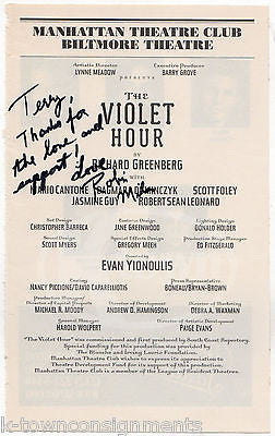 ROBIN MILES THE VIOLET HOUR THEATRE STAGE ACTOR AUTOGRAPH SIGNED PLAYBILL PAGE - K-townConsignments