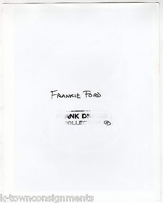 FRANKIE FORD EARLY MUSIC SINGER VINTAGE FRANK DRIGGS COLLECTION PROMO PHOTO (2) - K-townConsignments