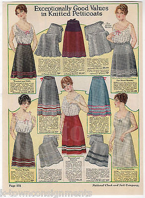 LADIES SILK DRESSES WOMENS FASHIONS ANTIQUE GRAPHIC ADVERTISING CATALOG PRINT - K-townConsignments