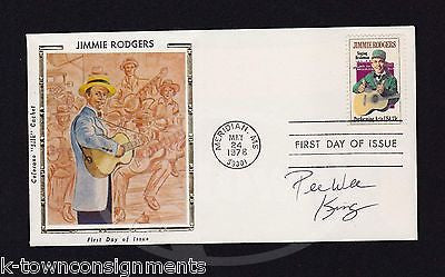 PEE WEE KING COUNTRY MUSIC AUTOGRAPH SIGNED JIMMIE RODGERS MAIL COVER 1978 - K-townConsignments