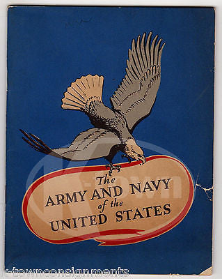 US ARMY & NAVY HISTORY & INSIGNIA VINTAGE WWII GRAPHIC PATRIOTIC GUIDE BOOK 1940 - K-townConsignments