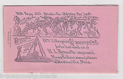 BENNETT STUMP PULLER TECHNOLOGY ANTIQUE GRAPHIC ADVERTISING LETTER & BOOKLET - K-townConsignments