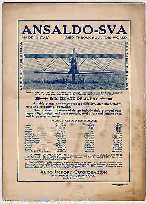 AERIAL AGE WEEKLY MAGAZINE MARCH 1921 ANTIQUE GRAPHIC ILLUSTRATED AVIATION NEWS - K-townConsignments