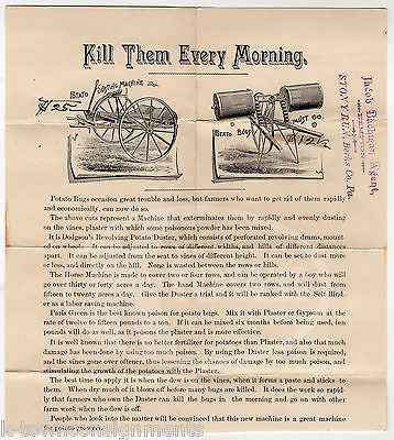 FARMER'S FRIEND PESTICIDE BUG KILLER DAYTON OHIO ANTIQUE GRAPHIC ADVERTISING - K-townConsignments