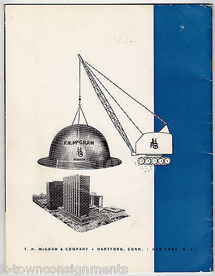 F. H. McGRAW CONSTRUCTION CONSTITUTION PLAZA CT DEVELOPER ADVERTISING BOOK 1964 - K-townConsignments