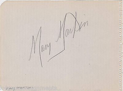 MARY MARTIN SOUND OF MUSIC MOVIE ACTRESS ORIGINAL AUTOGRAPH SIGNATURE PAGE 1939 - K-townConsignments