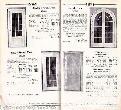 CURTIS WOODWORK CLINTON IOWA ANTIQUE HOME BUILDING DECOR SALES CATALOG 1927 - K-townConsignments