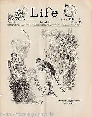 LIFE MAGAZINE ART DECO FLAPPER LADY PATTERSON COVER ART NEW YORK ISSUE APR 1929 - K-townConsignments