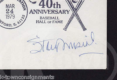 STAN MUSIAL ST LOUIS CARDINALS BASEBALL PLAYER AUTOGRAPH SIGNED HoF MAIL COVER - K-townConsignments