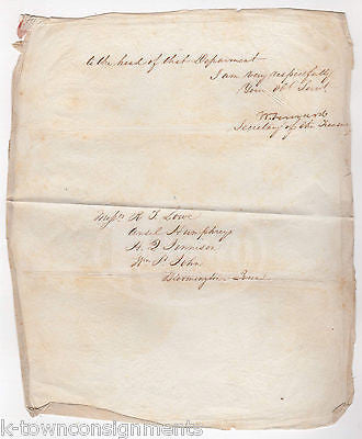 WALTER FORWARD US SECRETARY OF TREASURY CONGRESS ANTIQUE LETTER PRESS DOCUMENT - K-townConsignments