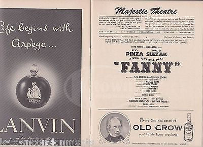 FLORENCE HENDERSON NEJLA ATES ORIGINAL AUTOGRAPH SIGNED FANNY THEATRE PLAYBILL - K-townConsignments