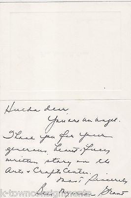 BESS MYERSON JEWISH MISS AMERICAN PAGEANT AUTOGRAPH SIGNED PERSONAL NOTE CARD - K-townConsignments