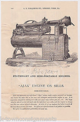 PENN AGRICULTURAL WORKS A FARQUHAR YORK PENNSYLVANIA ANTIQUE GRAPHIC ADVERTISING - K-townConsignments