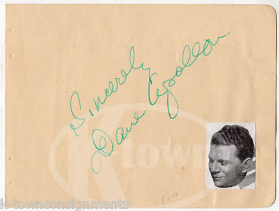 JAMES HALL BIG BAND MUSIC SINGER VINTAGE AUTOGRAPH SIGNATURE PAGE - K-townConsignments