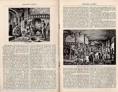 DRESDEN CHINA ROYAL SAXON PORCELAIN VINTAGE ILLUSTRATED HISTORY BOOKLET 1970 - K-townConsignments