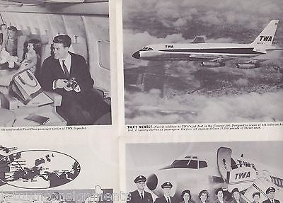 TWA TRANS WORLD AIRLINES VINTAGE WORLD TRAVEL ADVERTISING POSTER BROCHURE 1962 - K-townConsignments