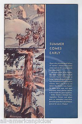 SS YUKON ALASKA STEAMSHIP COMPANY VINTAGE NIEMEYER GRAPHIC ART DINNER MENU 1937 - K-townConsignments