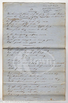 PEMBROKE ACADEMY NEW HAMPSHIRE ANTIQUE PARODY SONG HANDWRITTEN SIGNED LETTER - K-townConsignments
