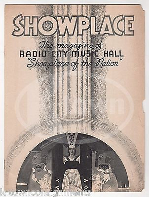 CECIL B. DeMILLE REAP THE WIND VINTAGE RADIO CITY MUSIC HALL SHOWPLACE MAGAZINE - K-townConsignments