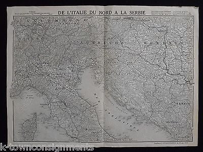 ITALY HUNGARY SERBIA MEDITERRANEAN SEA ANTIQUE FRENCH POSTER MAN 1915 - K-townConsignments