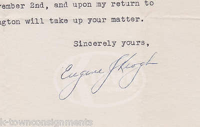 EUGENE KEOGH NEW YORK WWII CONGRESSMAN AUTOGRAPH SIGNED LETTERHEAD - K-townConsignments