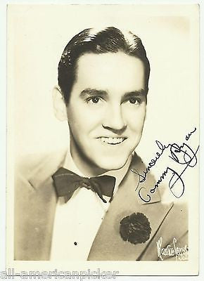 TOMMY RYAN BIG BAND MUSIC LEADER VINTAGE AUTOGRAPH SIGNED PROMO PHOTO - K-townConsignments