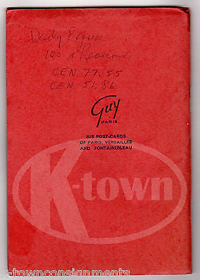 FRANCE PARIS IN FOUR DAYS VINTAGE FRENCH SOUVENIR TRAVEL GUIDE BOOK FOLDOUT MAP - K-townConsignments