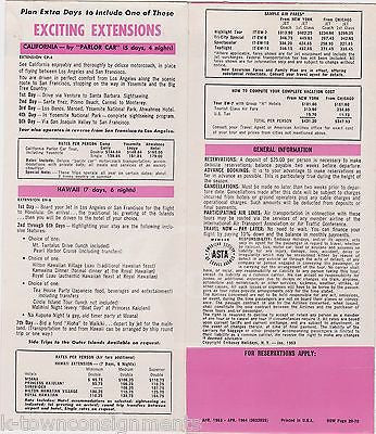 AMERICAN AIRLINES GRAND CANYON GREAT WEST VINTAGE TRAVEL ADVERTISING BROCHURE - K-townConsignments