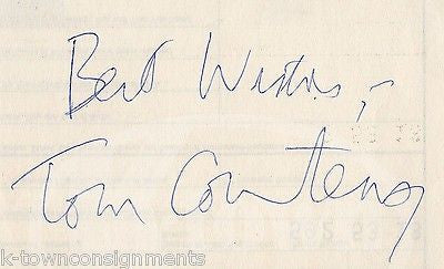 TOM COURTENAY DR. ZHIVAGO MOVIE ACTOR ORIGINAL AUTOGRAPH SIGNATURE CLIPPING - K-townConsignments