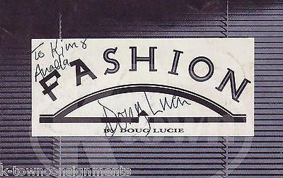 DOUG LUCIE & BRIAN COX ACTOR AUTOGRAPH SIGNED FASHION THEATRE PLAYBILL BORCHURE - K-townConsignments