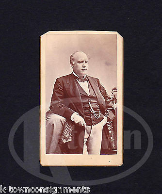 ROBERT G. INGERSOLL THE GREAT AGNOSTIC ANTIQUE AUTOGRAPHS SIGNED CDV PHOTOGRAPH - K-townConsignments