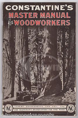 ALBERT CONSTANTINE WOODWORKERS MASTER MANUAL VINTAGE GRAPHIC ADVERTISING BOOKLET - K-townConsignments