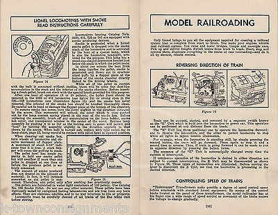 INSTRUCTIONS FOR ASSEMBLING & OPERATING LIONEL TRAINS VINTAGE TOY RAILROADS BOOK - K-townConsignments