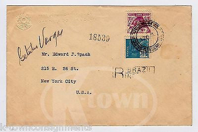 GETULIO VARGAS BRAZILIAN PRESIDENT DICTATOR VINTAGE WWII ERA POSTAL MAIL COVER - K-townConsignments