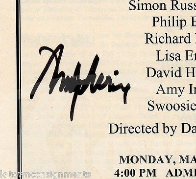 AMY IRVING AN AFTERNOON WITH MICHAEL FRAYN AUTOGRAPH SIGNED THEATRE PROGRAM - K-townConsignments