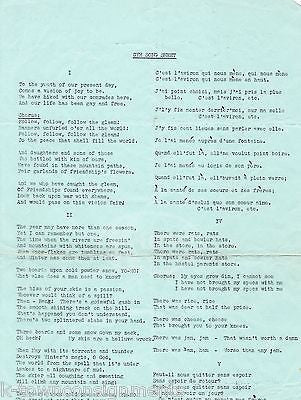 SCHOOL SONGS LYRIC BOOK ANTIQUE KIDS ILLUSTRATED SING ALONG BOOK 1939 - K-townConsignments