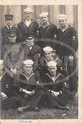 WWI US NAVAL AIR STATION CREW GIRONDE FRANCE IDed PHOTOS & AUTOGRAPH SIGNATURES - K-townConsignments