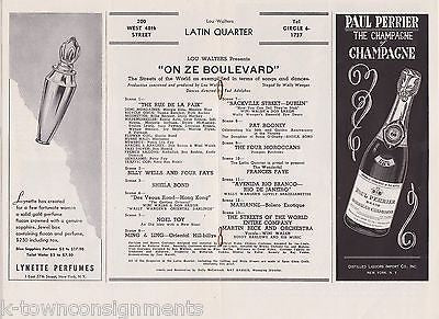 PAT ROONEY ON ZE BOULEVARD LOU WALTERS LATIN QUARTER VINTAGE THEATRE PLAYBILL - K-townConsignments