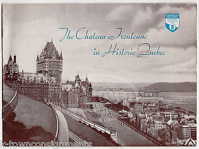 CHATEAU FRONTENAC QUEBEC VINTAGE CANADIAN PACIFIC GRAPHIC ADVERTISING BOOK 1937 - K-townConsignments