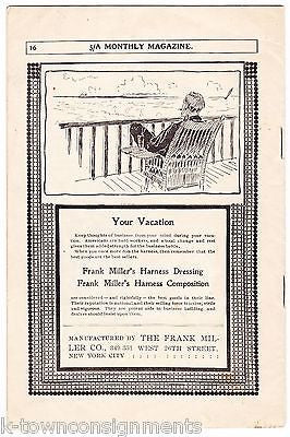 PHARO'S 5/A MONTHLY MAGAZINE ANTIQUE GRAPHIC ADVERTISING EQUESTRIAN NEWS 1901 - K-townConsignments