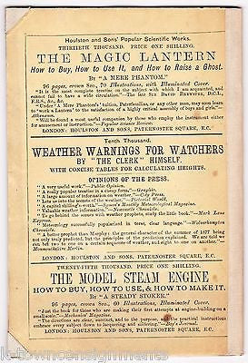 ANEROID BAROMETER ANTIQUE METEOROLOGICAL SOCIETY ILLUSTRATED GUIDE BOOK 1866 - K-townConsignments