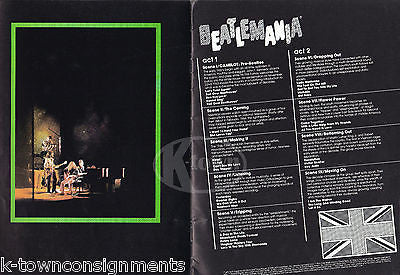 BEATLEMANIA BEATLES MUSICAL THEATRE PLAY ORIGINAL VINTAGE SOUVENIR PROGRAM BOOK - K-townConsignments