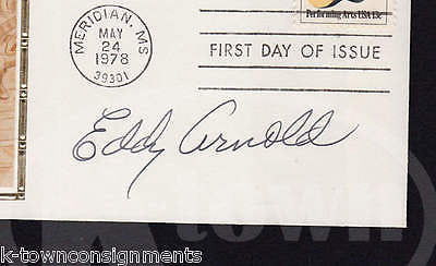 EDDY ARNOLD COUNTRY MUSIC AUTOGRAPH SIGNED JIMMIE RODGERS MAIL COVER 1978 - K-townConsignments