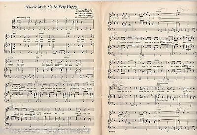 BLOOD SWEAT & TEARS YOU'VE MADE ME SO VERY HAPPY VINTAGE SONG LYRIC SHEET MUSIC - K-townConsignments