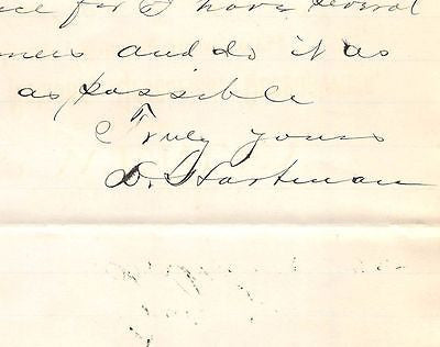 O.P. WERLEY GENERAL STORE WERLEYS CORNER PENNSYLVANIA ANTIQUE ADVERTISING LETTER - K-townConsignments